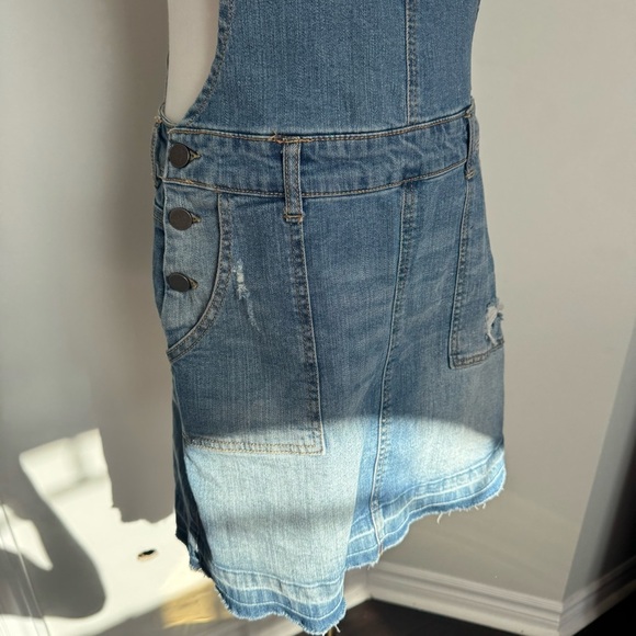 VTG overalls Denim Dress coastal cowgirl country western festival gardening S - Picture 3 of 8